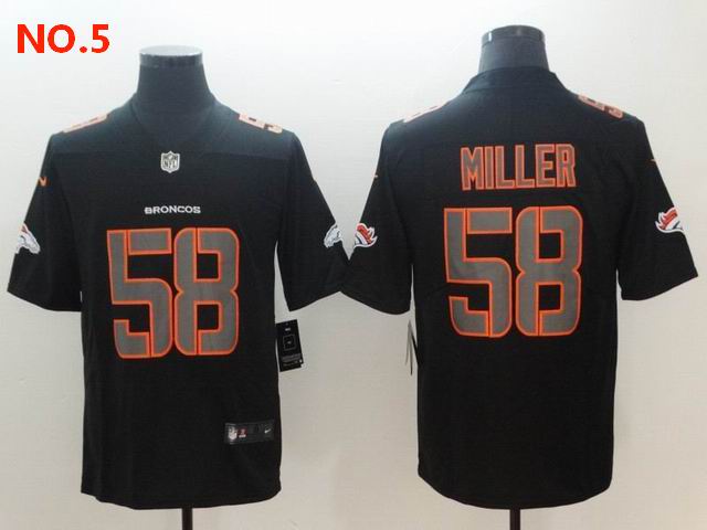 Men's Denver Broncos 58 Von Miller Jersey NO.5 ;